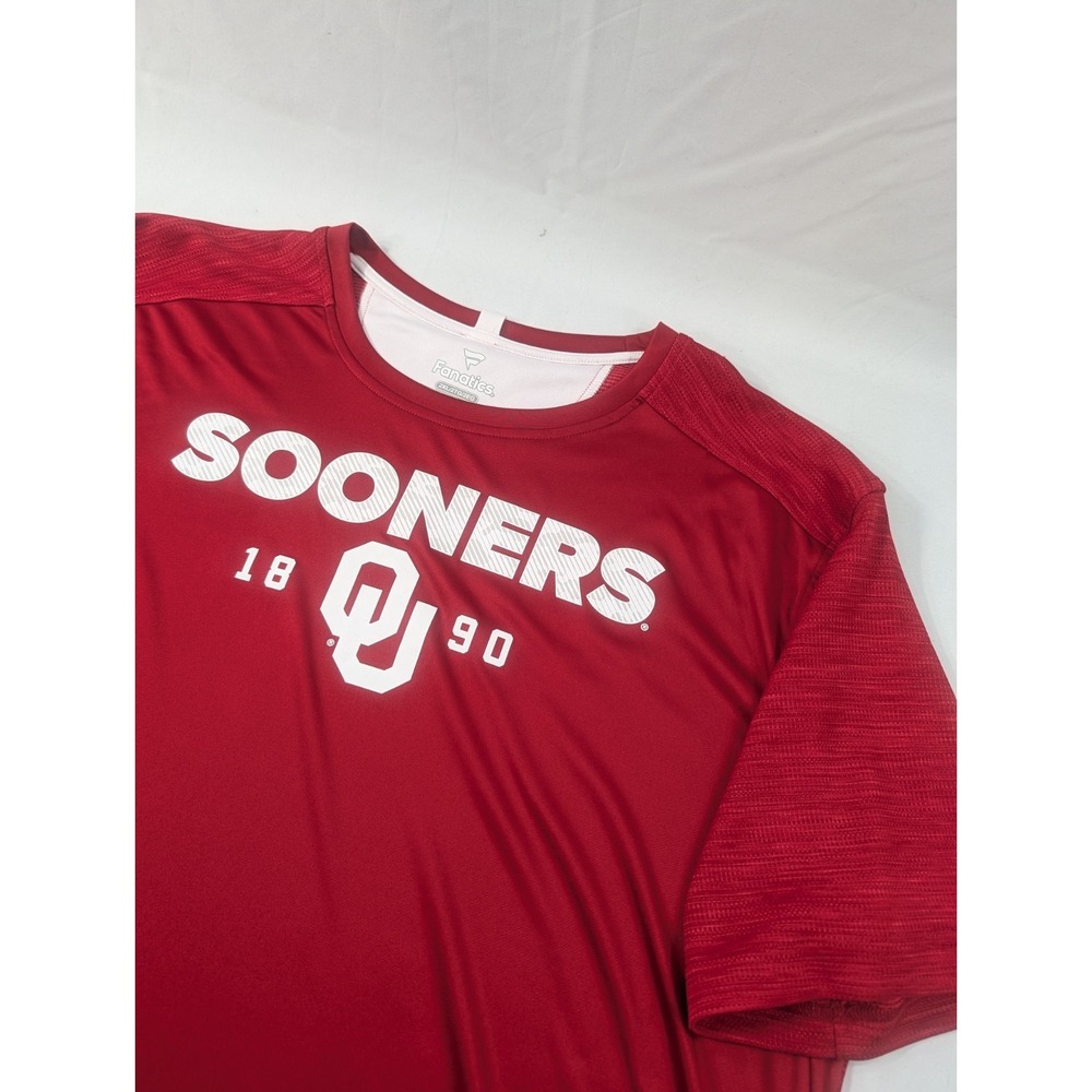Fanatics Performance Wicking Oklahoma Sooners Shirt Pullover Polyester 2XL